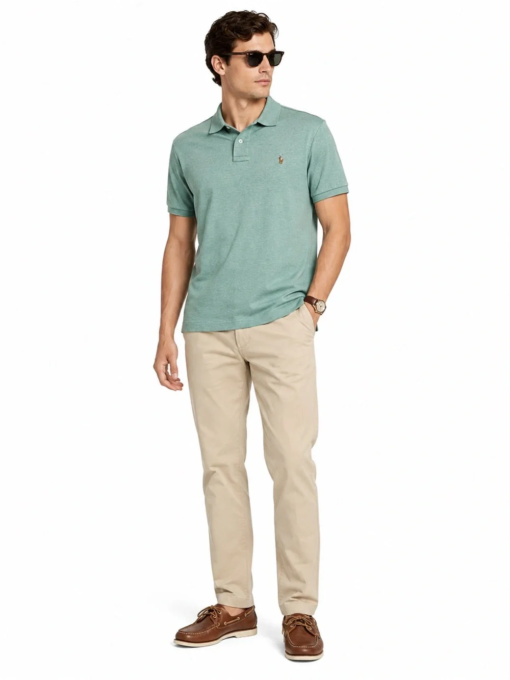 Polo Ralph Lauren Pima Soft Touch Polo Shirt Green Heather XL Men’s Cotton